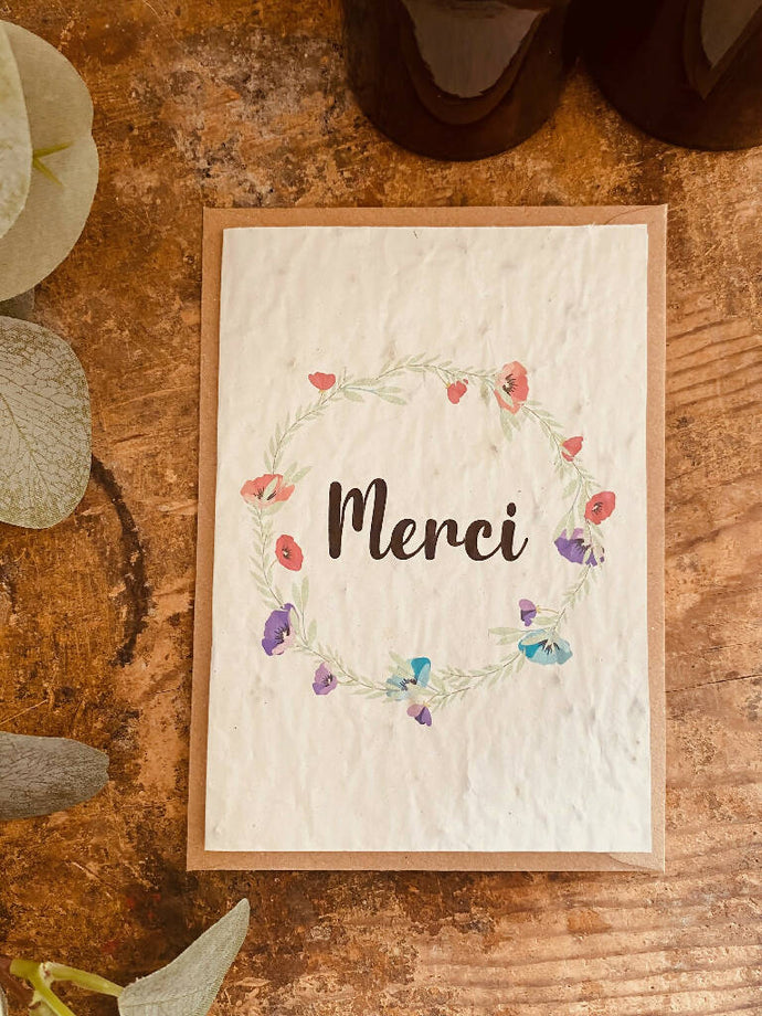 Carte à planter Merci