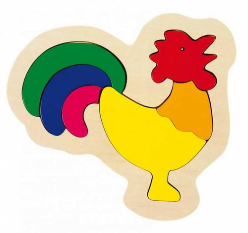 Puzzle Coq en bois Réflexion Dès 3 ans jeux et jouets en bois éco-responsable mes produits verts