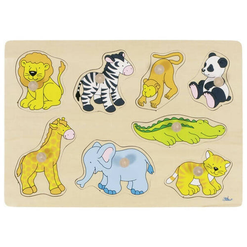 Puzzle Animaux du zoo Réflexion Dès 2 ans jeux et jouets en bois éco-responsable mes produits verts