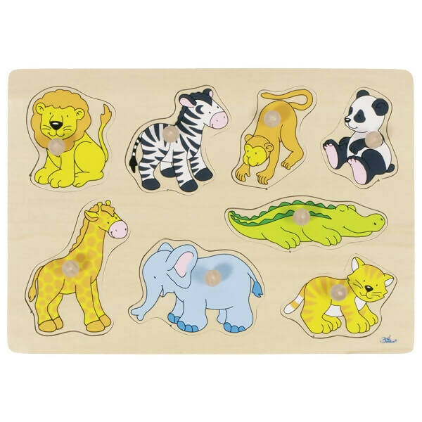 Puzzle Animaux du zoo Réflexion Dès 2 ans jeux et jouets en bois éco-responsable mes produits verts