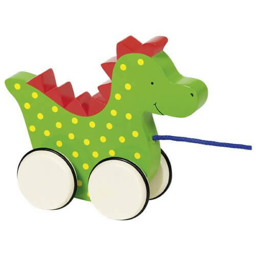 Dragon à tirer Saro Marche Dès 1 an jeux et jouets en bois éco-responsable mes produits verts