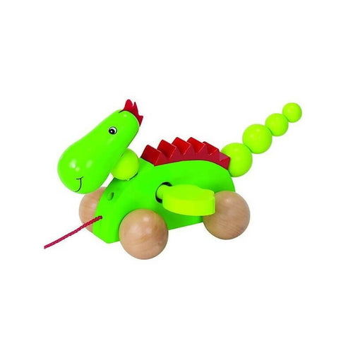 Dragon à tirer Jago Marche Dès 1 an jeux et jouets en bois éco-responsable mes produits verts